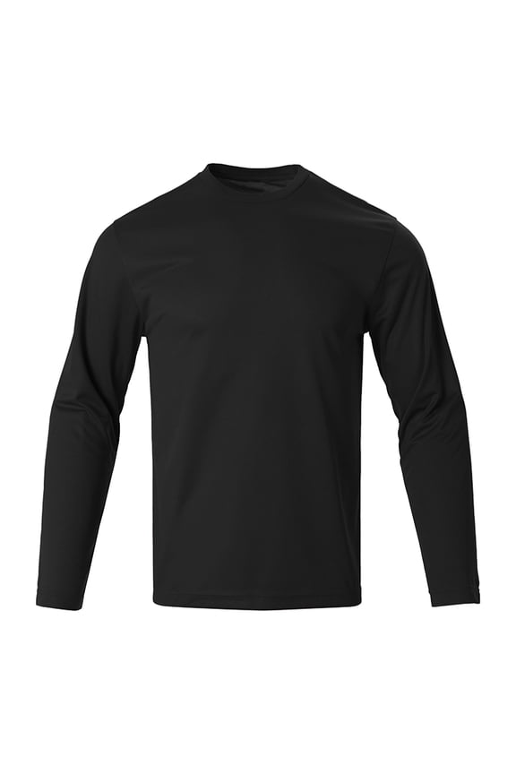 Plus Size Men Tops Man Tee Long Sleeve Tee Men's Quick Drying Loose Fitting Sports Fashion Long Sleeved Round Neck Top/Shirt