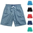 thumbnail image 1 of Plus Size Men's Quick Dry Beach Swim Trunks 7" Inseam Surfing Board Shorts Polyester, Loose Fit Casual Comfortable Shorts, Summer Vacation Water Sports Outdoor Swimwear | JASKFLY,Red 2XL, 1 of 7
