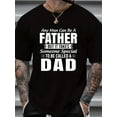 thumbnail image 1 of Plus Size Men's Short Sleeve T-shirt, CALLED A DAD Print Casual Comfy Breathable Summer Tee Tops, 1 of 5