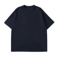 thumbnail image 1 of Mlzmgr Plus Size Men's T Shirts M-5XL Breathable Short Sleeve Crewneck Basic Tops Summer Daily Going T-Shirts for Men, 1 of 3