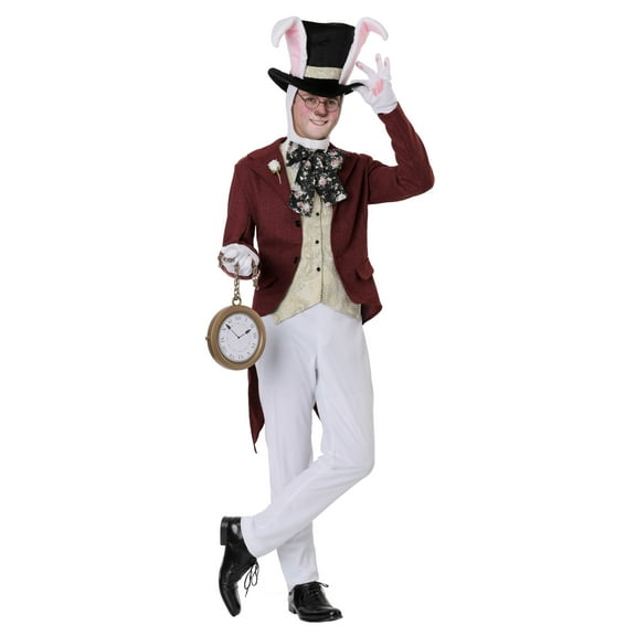 Plus Size Mens White Rabbit Costume
