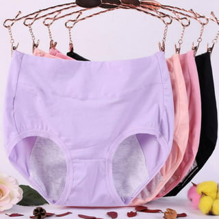 Women Leak Proof Menstrual Panties Middle Waist Breathable Cotton Briefs  Physiological Antibacterial Underwear