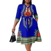 african formal dresses for sale Sexy African Dresses for Women Print Clothing Formal Dresses Party Wea –  Mega Mart Center main image 0