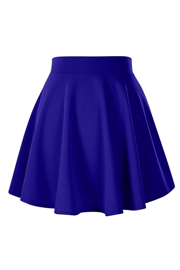 Plus Size Mini Skirts for Women Pleated Ruffle High Waist Solid Color Short Skirt Club Wear Streetwear
