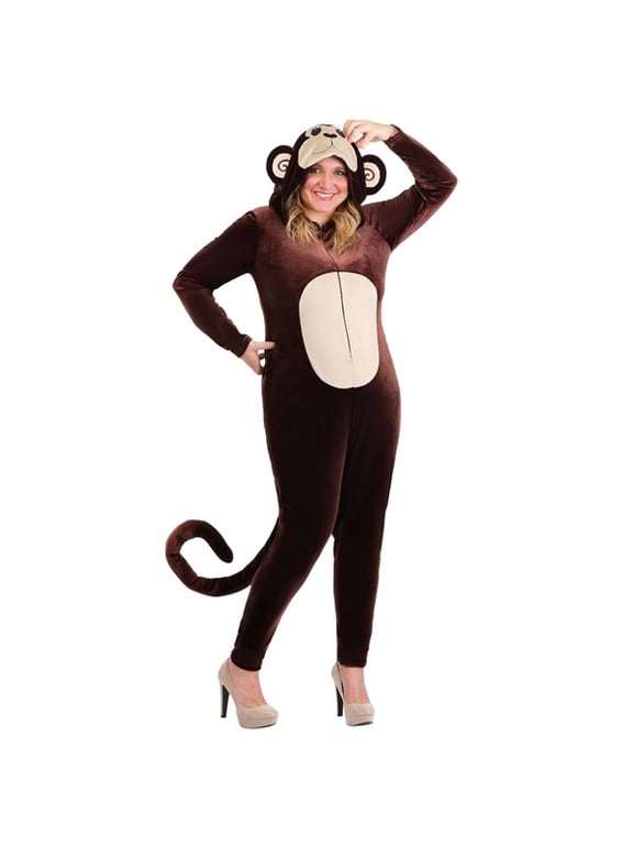 Plus Size Monkey Around Jumpsuit Women's Costume | Monkey Costumes