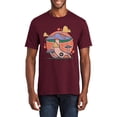thumbnail image 1 of Plus Size Mushroom Cottage Graphic Men's Fan Favorite Crew Neck Tee Shirt - Athletic Maroon 4XL, 1 of 2
