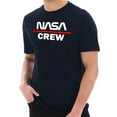 thumbnail image 1 of Plus Size NASA Crew DTG Designed Unisex Short Sleeve Cotton Jersey T-Shirt - Navy 3XL, 1 of 4