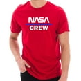 thumbnail image 1 of Plus Size NASA Crew DTG Designed Unisex Short Sleeve Cotton Jersey T-Shirt - Red 2XL, 1 of 4