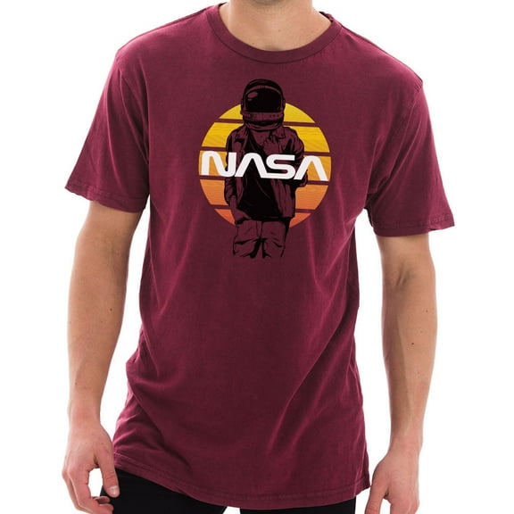 Plus Size NASA Rock Astronaut Designed Unisex Cotton Vintage Short Sleeve T-Shirt - Vintage Brick 3XL