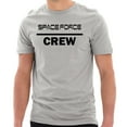 thumbnail image 1 of Plus Size NASA Space Force Crew Designed Short Sleeve Cotton Jersey T-Shirt - Heather Grey 3XL, 1 of 4