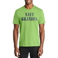 thumbnail image 1 of Plus Size Navy Grandpa Stencil Graphic Men's Fan Port & Company Performance Blend Crew Neck T-Shirt - Lime XL, 1 of 2