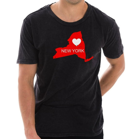 Plus Size New York Vintage Map Graphic Design Cotton Short Sleeve T-Shirt - Vintage Black XL