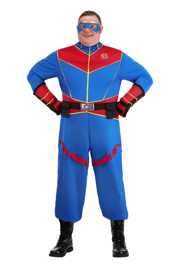 Plus Size Nickelodeon Henry Danger Captain Man Costume for Men