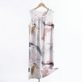 thumbnail image 1 of Plus Size Nightgowns 5X-6X for Women Cute Sleeveless Sleepshirts Ladies Floral Printed Pullover Lightweight Crewneck Loungewear Dresses, 1 of 3