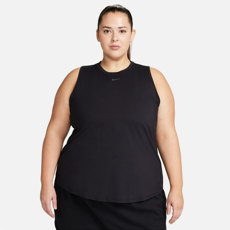 Nike One Classic Women s Dri FIT Tank Top Plus Size Color Black Black Size 3X Walmart