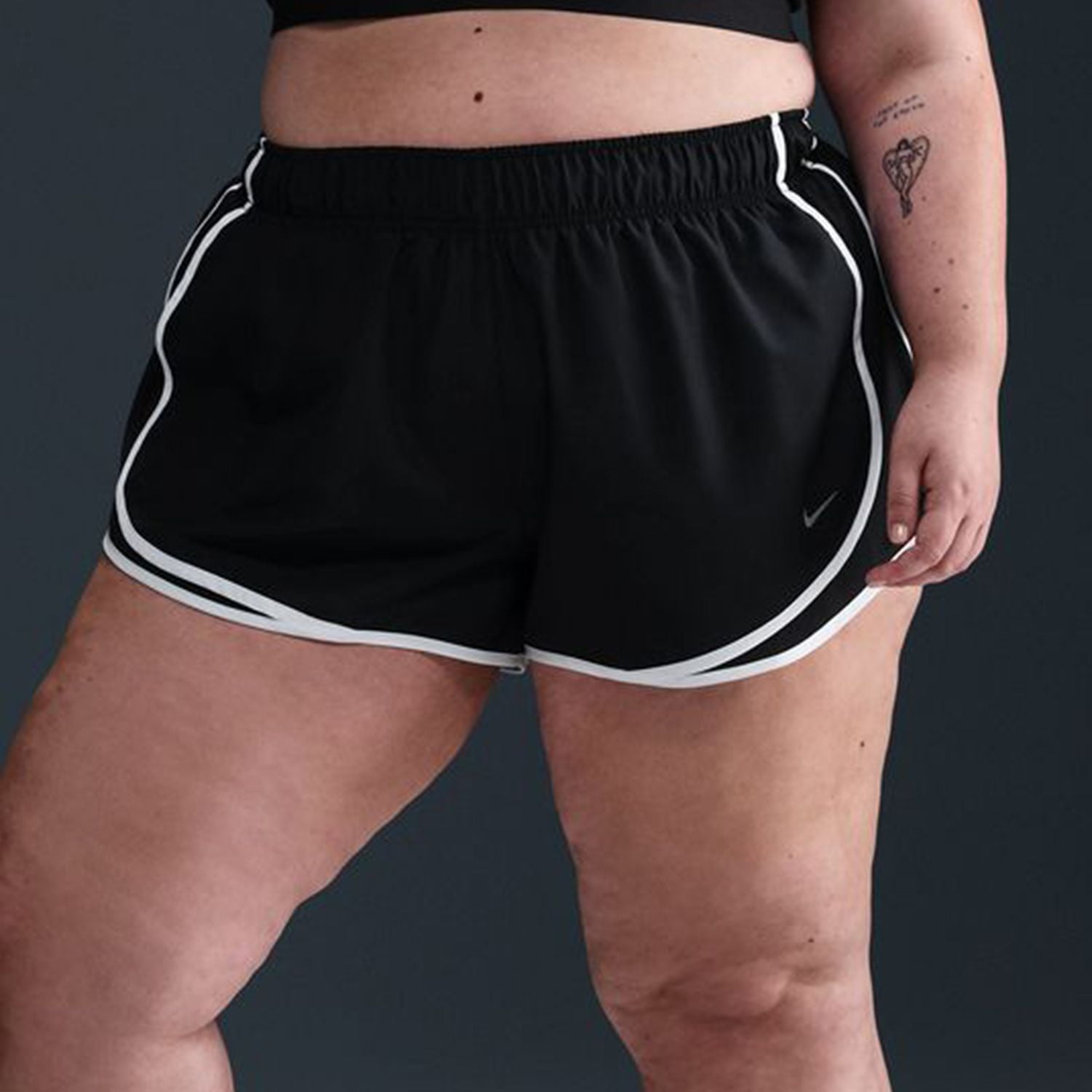 black plus size nike shorts