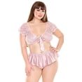 thumbnail image 1 of Plus Size Norah Tie Front Bra Set, 1 of 2