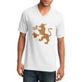 thumbnail image 1 of Plus Size Oktoberfest Griffin Graphic Men's Core Cotton V-Neck T-Shirt - White 3XL, 1 of 2
