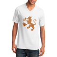 thumbnail image 1 of Plus Size Oktoberfest Griffin Graphic Men's Core Cotton V-Neck T-Shirt - White 4XL, 1 of 2