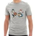 thumbnail image 1 of Plus Size Oktoberfest Hog God Dance Graphic Design Ring Spun Combed Cotton Short Sleeve Deluxe Jersey T-Shirt - Heather Grey XL, 1 of 4