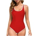 thumbnail image 1 of Plus Size One Piece Tankini Swimsuit for Womens Summer Fashion Fashionable And Camisole Backless Swimsuit, 1 of 3