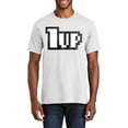 thumbnail image 1 of Plus Size One Up Graphic Men's Premium Crew Neck Tee Shirt - White 3XL, 1 of 2