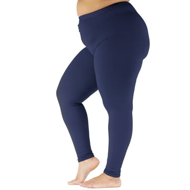 Plus Size Opaque Compression Pantyhose for Women 20-30mmHg - Navy, 2X-Large