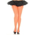 thumbnail image 1 of Plus Size Opaque Tights - Neon Orange, 1 of 1