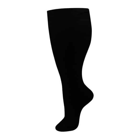 Plus Size Open Toes Compression Socks for Men & Women, Wide Calf Toeless Stockings Support for Circulation