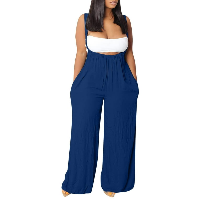 Loose fitting jumpsuit plus size on sale