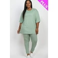 thumbnail image 1 of Plus Size Oversize shirt  Leggings Set, 1 of 7