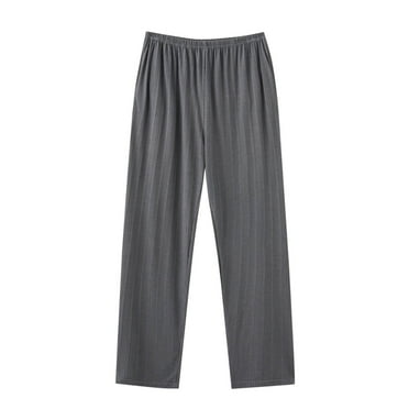 Plus Size Pajama Pants for Men with Pockets M-4X Big & Tall Elastic Waist Trousers Mens Casual Wide Leg Cotton Going-Out Loungewear Pant