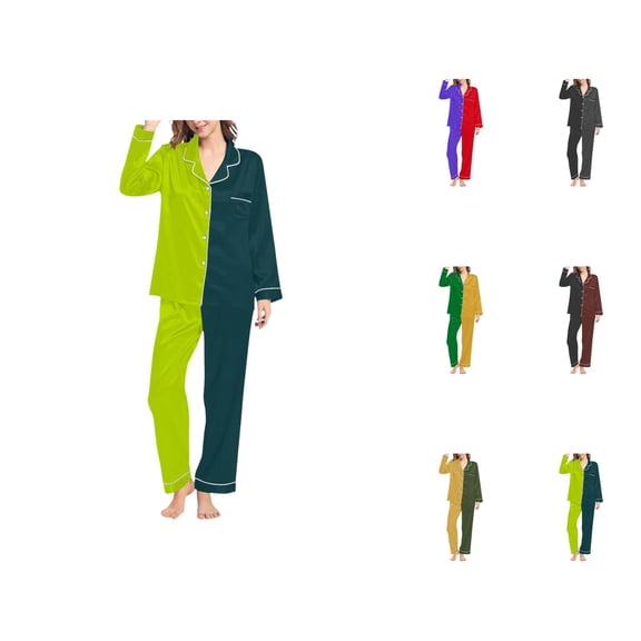 Plus Size Pajamas for Women Set – Modal Pajama Sets & Lounge Wear Womens Autumn Winter Prints Pajamas Long Pants Sleepwear Sets Soft Comfy Night Wear V Neck Loungewear Cute Two Piece Pajama Wear