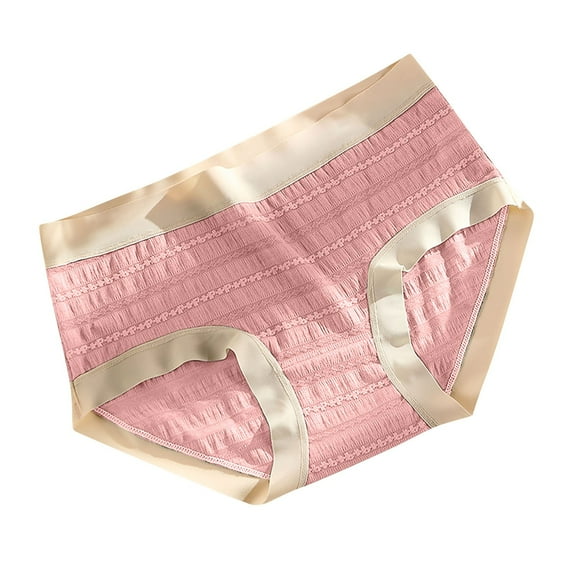 Plus Size Panties High Waisted Underwear for Women, Women's Lace Abdomen Mid-rise Waist And Hip Lift Comfortable Body Breathable Underwear Briefs