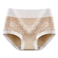 thumbnail image 1 of Plus Size Panties for Women Tbopshirt Womens Panties Briefs,FashionSolid Briefs Comfortable CottonHigh Waist Underwear Panties,Women's Hipsters Underwear, 1 of 4