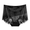 thumbnail image 1 of Plus Size Panties for Women Tbopshirt Womens Panties Briefs,High Waist Lace Ultra-ThinBreathable Mesh Butt Lifting and Control,Women's Hipsters Underwear, 1 of 3