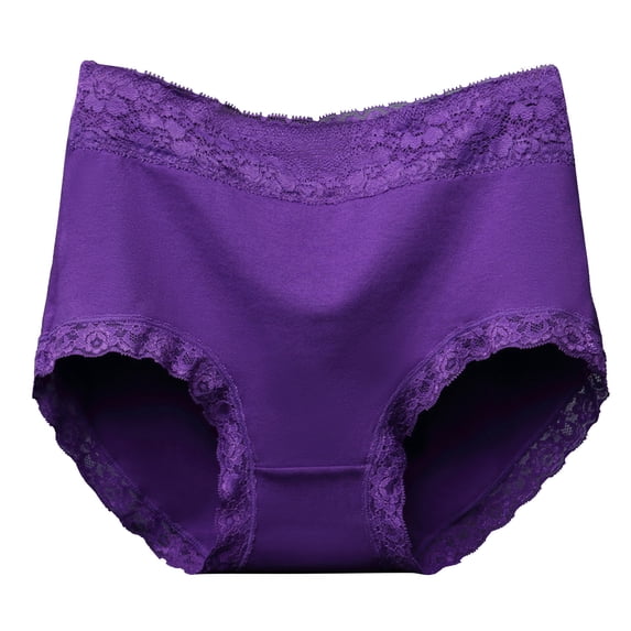 Plus Size Panties for Women Tbopshirt Womens Panties Briefs,FashionSolid Briefs Comfortable CottonHigh Waist Underwear Panties,Women's Hipsters Underwear