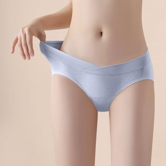 Plus Size Panties Women's Lace Abdomen Mid-Rise Waist and Hip Lift Comfortable Body Breathable Underwear Briefs Purple L