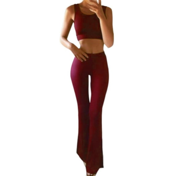 Plus Size Pants Women Solid Elasticity Leggings Bell-bottoms Pants