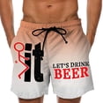thumbnail image 1 of Plus Size Pants Men'ss Slim Shorts Printing Pockets Quick Dry Swimsuit Sports Swim Trunks Pants Orange XL(XL), 1 of 5