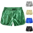 thumbnail image 1 of Plus Size Performance Shorts for Men Elastic Waist Solid Color Vocation Beach Shorts with Pockets, 4XL, 1 of 5