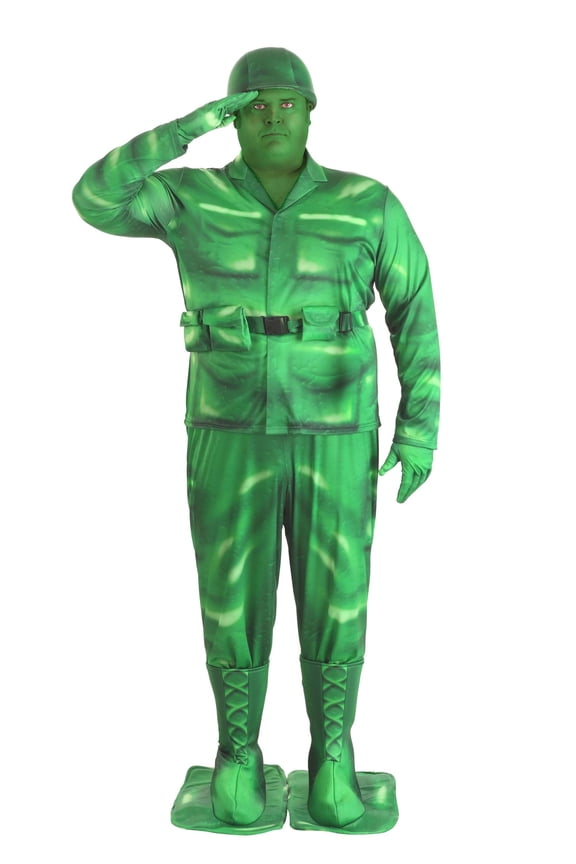 Plus Size Plastic Army Man Costume