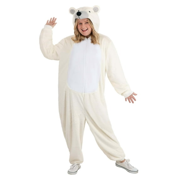 Plus Size Polar Bear Costume Onesie