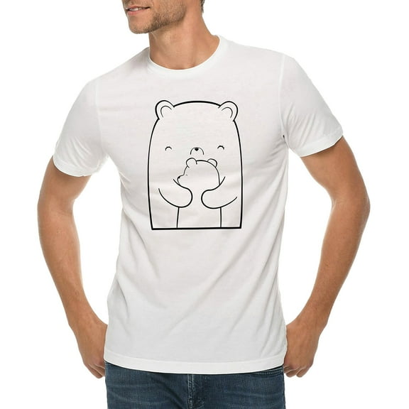 Plus Size Polar Bear Mom Graphic Design Deluxe Jersey T-Shirt - White XL