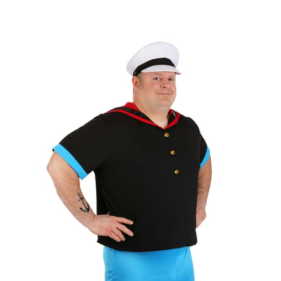 Plus Size Popeye Costume Kit for Men