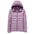 thumbnail image 1 of Plus Size Puffer Jacket For Women Ultra Lightweight Warm Winter Coat Compact Travel Design With Storage Bag, 1 of 4