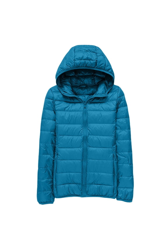 Plus Size Puffer Jacket For Women Ultra Lightweight Warm Winter Coat Compact Travel Design With Storage Bag