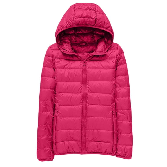 Plus Size Puffer Jacket For Women Ultra Lightweight Warm Winter Coat Compact Travel Design With Storage Bag