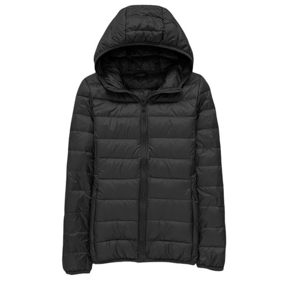Plus Size Puffer Jacket For Women Ultra Lightweight Warm Winter Coat Compact Travel Design With Storage Bag