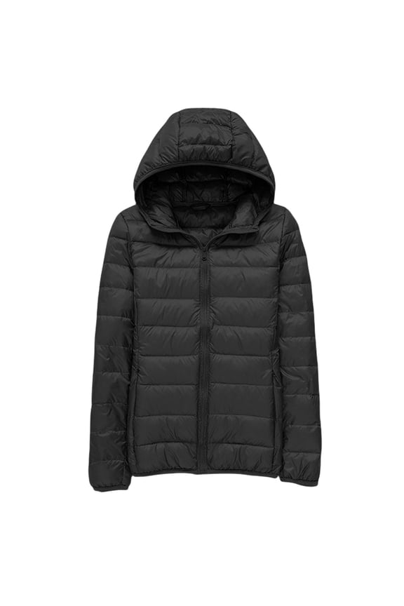Plus Size Puffer Jacket For Women Ultra Lightweight Warm Winter Coat Compact Travel Design With Storage Bag